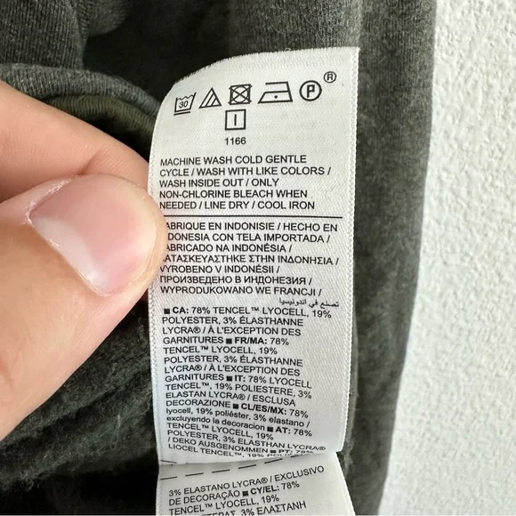 Athleta Coaster Luxe Recover Aspen Olive Heather Green Sweatshirt Size: S - Picture 7 of 10